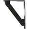 Ekena Millwork Traditional Wrought Iron Bracket, (Triple center brace), Antiqued Pewter 2"W x 5 1/2"D x 8"H BKTM02X05X08TTRAPW - alternate 2